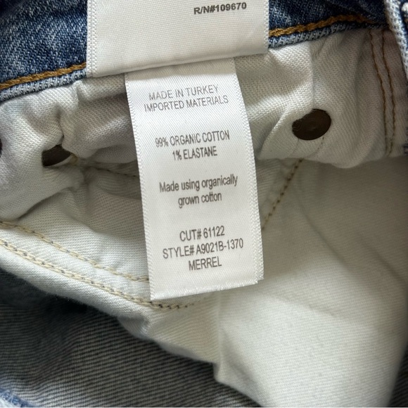 AGOLDE Merrel Jeans High Rise Straight Leg Blue Ankle - Picture 9 of 14